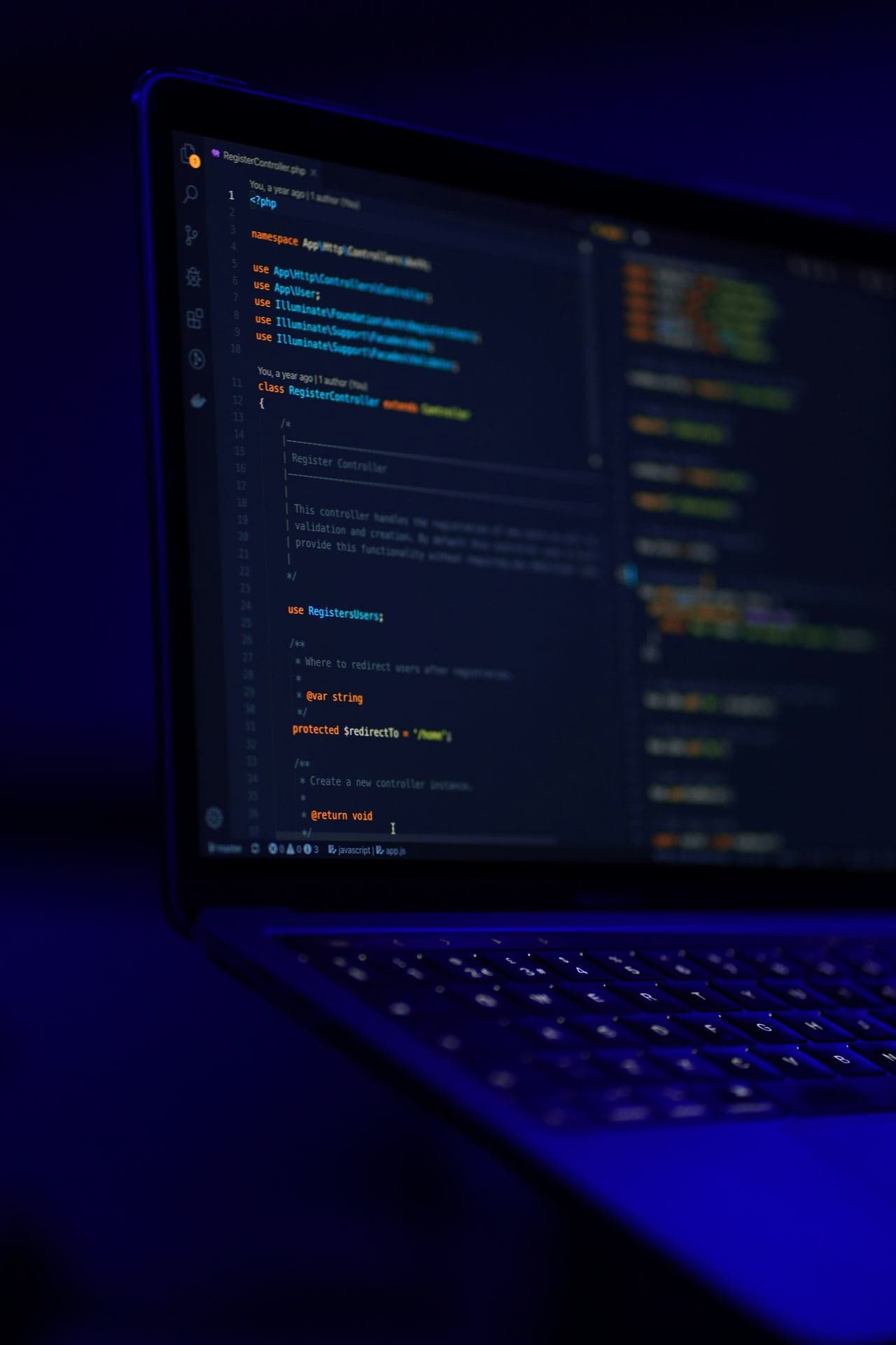 The ADEX team working together on a software project